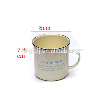 Jarra de anillo de café de metal de esmalte de 450 ml